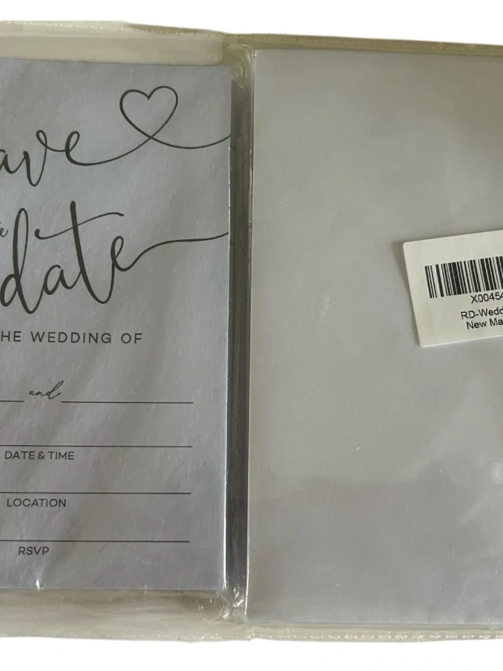 Save The Date Wedding Cards Set of 25